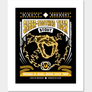 Mighty Brews - Yellow Saber-Toothed Tiger Posters and Art